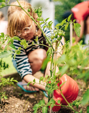 Nature activities and vegetable garden for children at the Sunêlia Interlude campsite